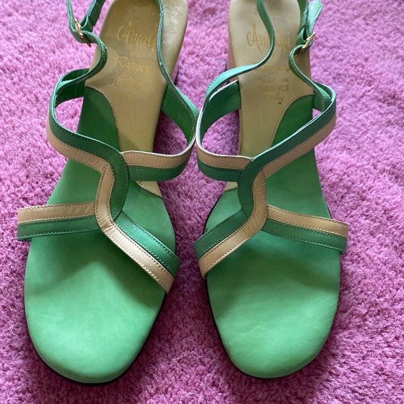 VINTAGE Y2K ITALIAN LEATHER SHOES 7.5 - Picture 2 of 11